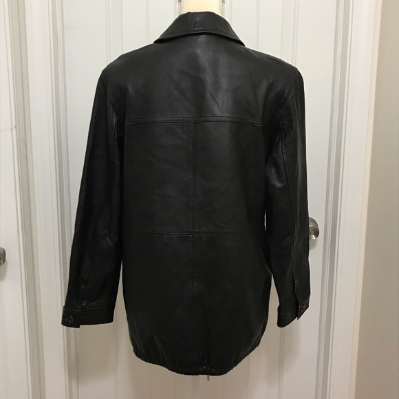 VINTAGE Laurel leather zip up jacket SIZE EU 34 - Picture 6 of 8